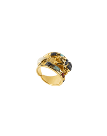 Inlaid Scarab Ring