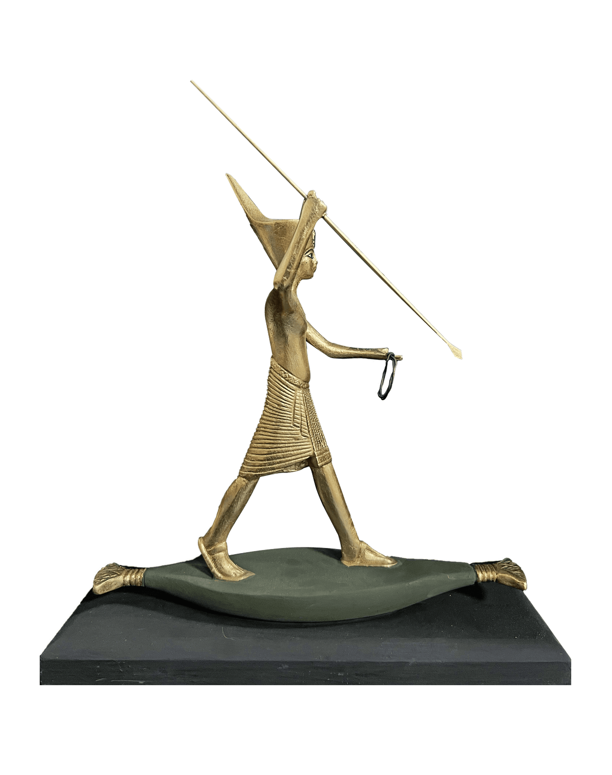 Tutankhamun on a Papyrus Raft Statuette