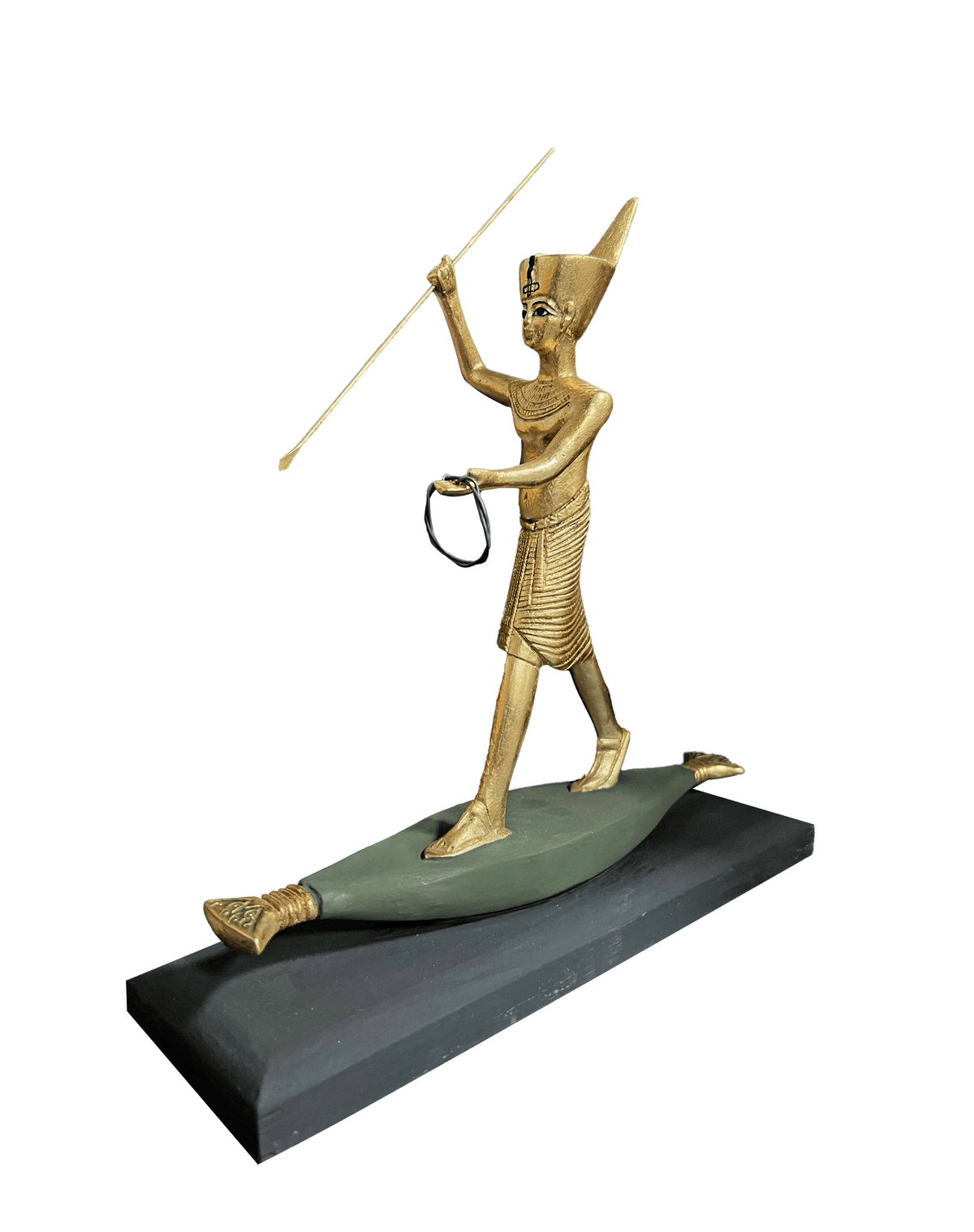 Tutankhamun on a Papyrus Raft Statuette