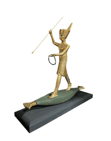 Tutankhamun on a Papyrus Raft Statuette