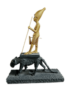 Tutankhamun on a Leopard Statuette