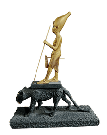 Tutankhamun on a Leopard Statuette