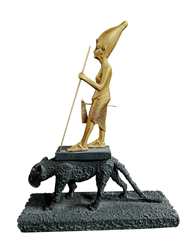 Tutankhamun on a Leopard Statuette