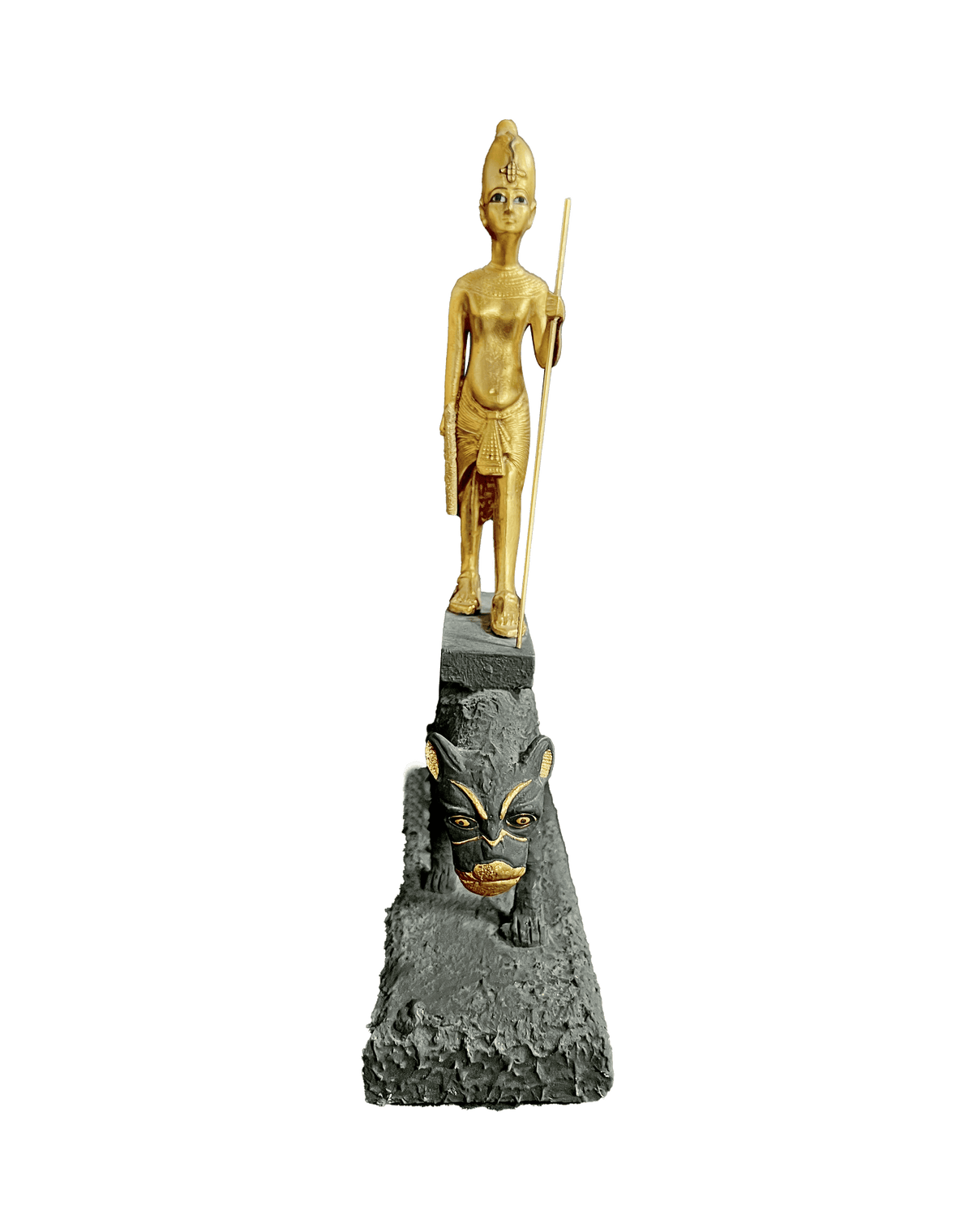 Tutankhamun on a Leopard Statuette