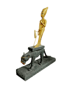 Tutankhamun on a Leopard Statuette