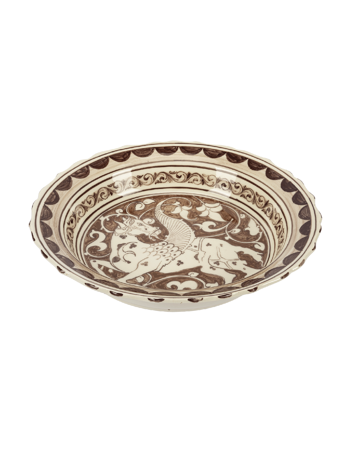 Fatimid Luster Bowl with Winged Horse