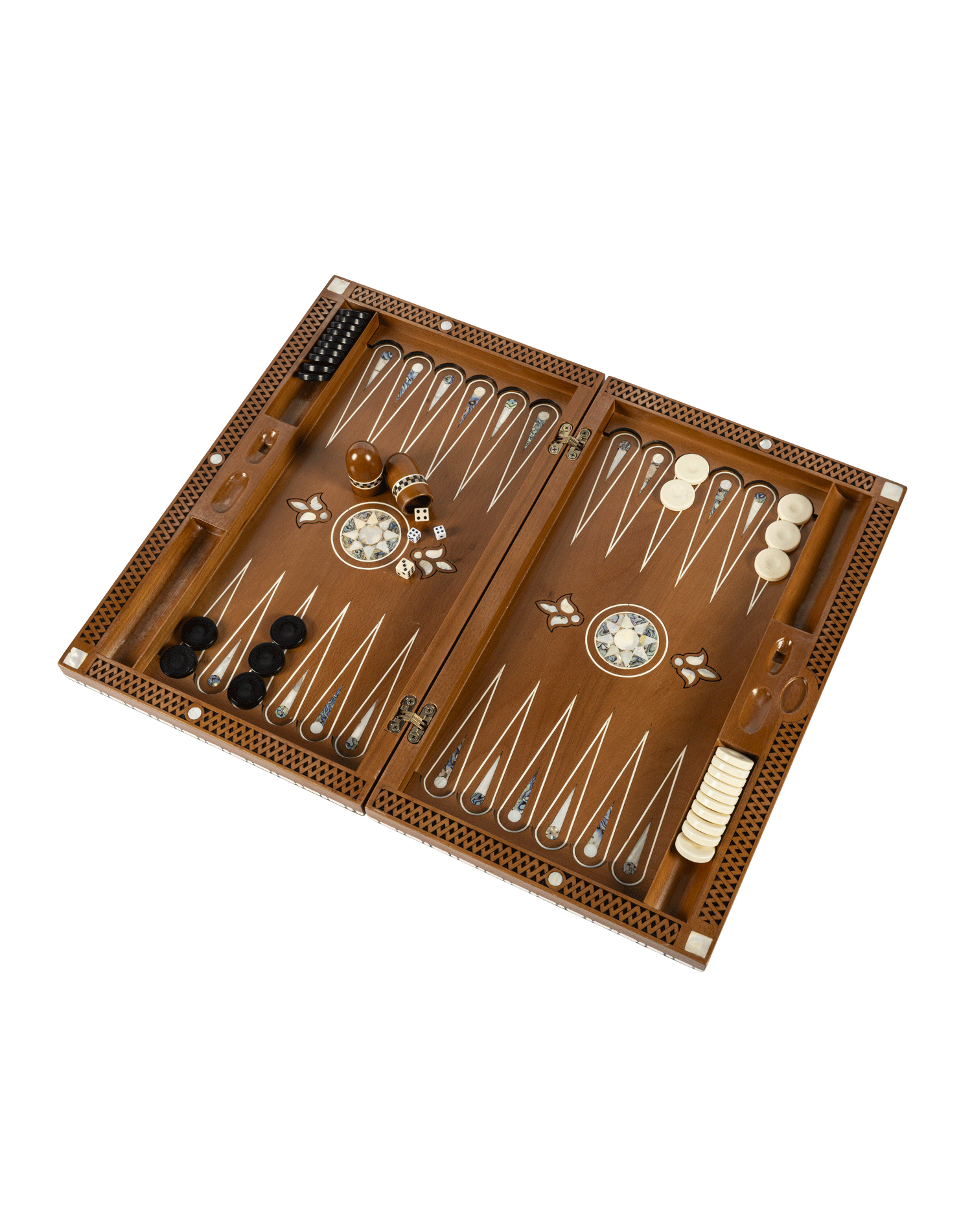 Handmade Wooden Backgammon (Tawla)