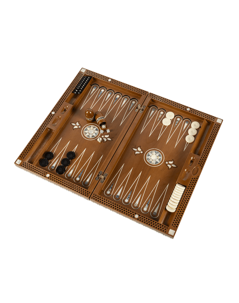 Handmade Wooden Backgammon (Tawla)