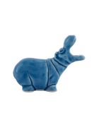 Hippopotamus Blue Ceramic Figures