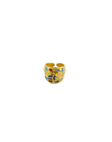 Inlaid Scarab Ring