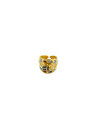 Inlaid Scarab Ring