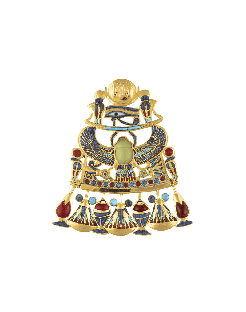 Yellow Winged Scarab Pendant