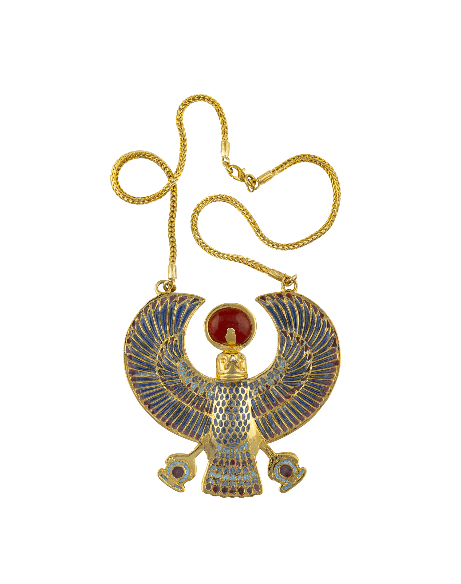 Necklace with falcon pendant
