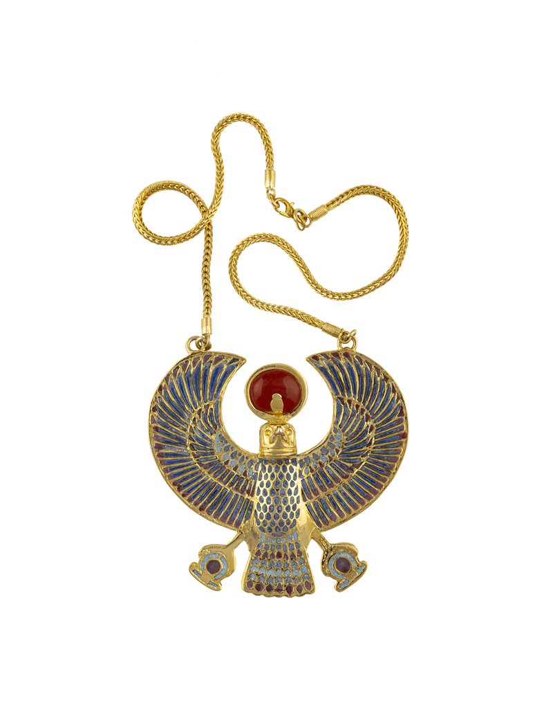 Necklace with falcon pendant